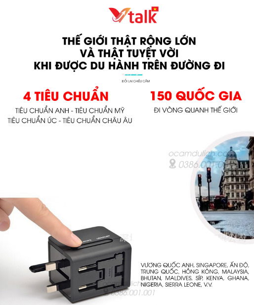 phích cắm điện đa năng