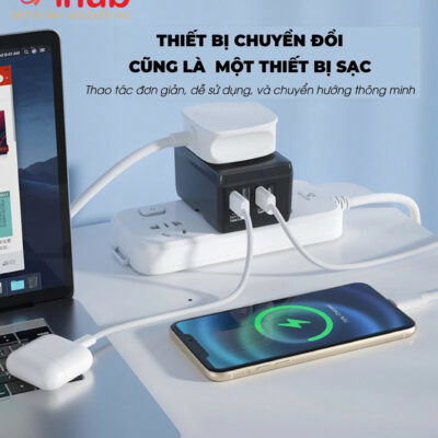 Củ Sạc nhanh Vihub F4 thiết bị chuyển đổi đa năng và cả sạc Củ Sạc nhanh Vihub F4 thiết bị chuyển đổi đa năng và cả sạc
